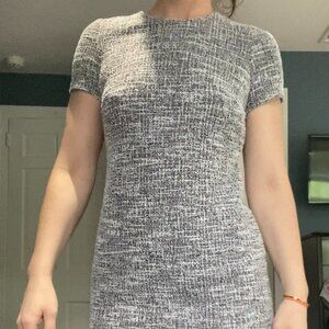 Calvin Klein Tweed Sheath Dress – Grey | Size 4